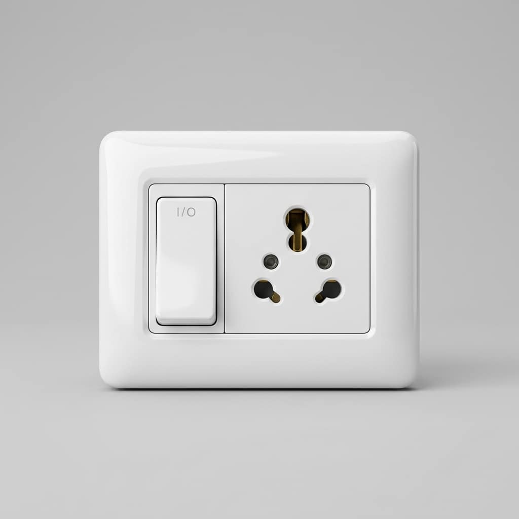Crabtree Verona 16A Socket — Pearl White